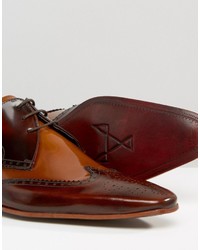 braune Leder Brogues von Jeffery West