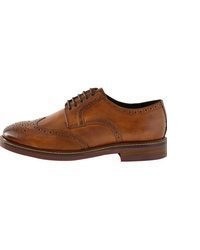 braune Leder Brogues von next