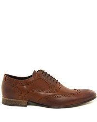 braune Leder Brogues von Base London