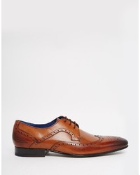 braune Leder Brogues von Ted Baker