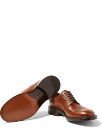 braune Leder Brogues