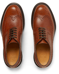 braune Leder Brogues