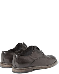 braune Leder Brogues von Dolce & Gabbana