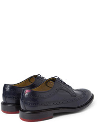 braune Leder Brogues von Paul Smith