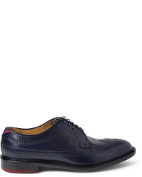 braune Leder Brogues von Paul Smith