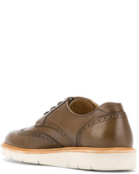 braune Leder Brogues von Hogan