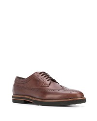 braune Leder Brogues von Tod's