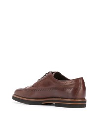 braune Leder Brogues von Tod's