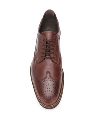 braune Leder Brogues von Tod's