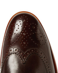 braune Leder Brogues von Paul Smith