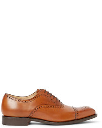 braune Leder Brogues von Church's