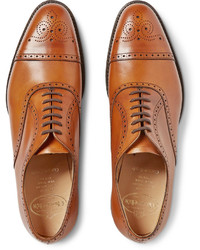 braune Leder Brogues von Church's