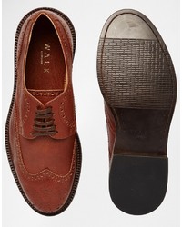 braune Leder Brogues