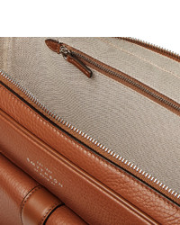 braune Leder Clutch Handtasche von Smythson