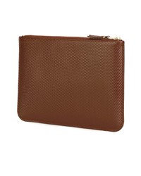 braune Leder Clutch Handtasche von Comme Des Garçons Wallet