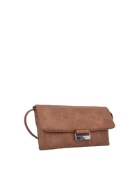 braune Leder Clutch von Gerry Weber