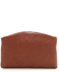 braune Leder Clutch von Baggu