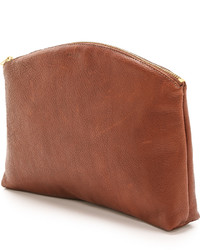 braune Leder Clutch von Baggu