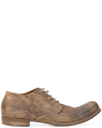 braune Leder Derby Schuhe von A Diciannoveventitre