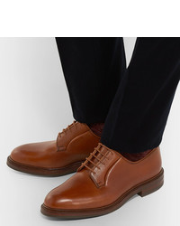 braune Leder Derby Schuhe von George Cleverley