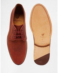 braune Leder Derby Schuhe
