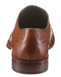 braune Leder Derby Schuhe von BRUNO BANANI