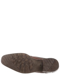 braune Leder Derby Schuhe von BRUNO BANANI