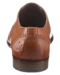 braune Leder Derby Schuhe von BRUNO BANANI