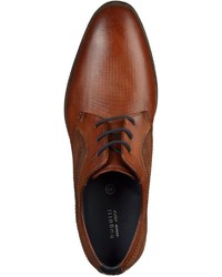 braune Leder Derby Schuhe von Bugatti