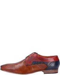 braune Leder Derby Schuhe von Bugatti