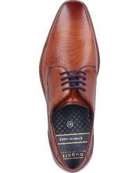 braune Leder Derby Schuhe von Bugatti