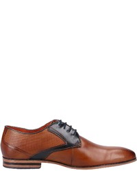 braune Leder Derby Schuhe von Bugatti