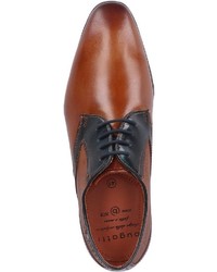 braune Leder Derby Schuhe von Bugatti