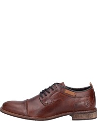 braune Leder Derby Schuhe von Bullboxer