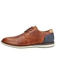 braune Leder Derby Schuhe von Bullboxer