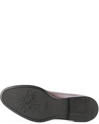 braune Leder Derby Schuhe von Santoni