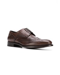 braune Leder Derby Schuhe von Canali