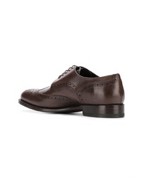 braune Leder Derby Schuhe von Canali