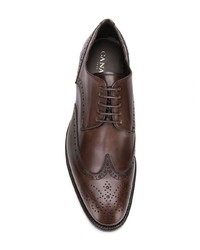 braune Leder Derby Schuhe von Canali