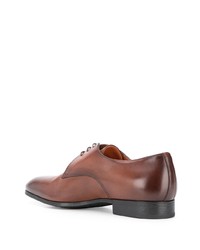 braune Leder Derby Schuhe von Santoni