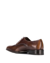 braune Leder Derby Schuhe von Salvatore Ferragamo