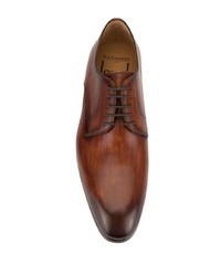 braune Leder Derby Schuhe von Magnanni