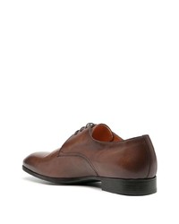 braune Leder Derby Schuhe von Santoni