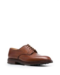 braune Leder Derby Schuhe von Crockett Jones