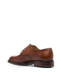 braune Leder Derby Schuhe von Crockett Jones