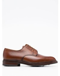 braune Leder Derby Schuhe von Crockett Jones