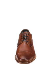 braune Leder Derby Schuhe von Daniel Hechter