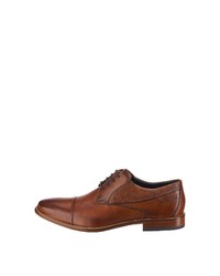 braune Leder Derby Schuhe von Daniel Hechter