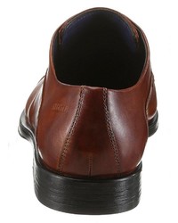 braune Leder Derby Schuhe von Daniel Hechter