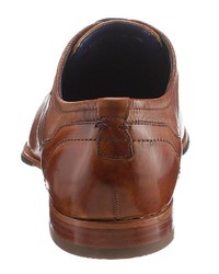 braune Leder Derby Schuhe von Daniel Hechter